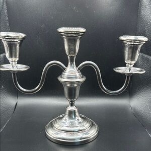 Sophisticated Silver Candle Holder Accent for Elegant Decor